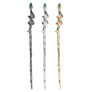 68'' Multicolor Set Of 3 Snake Hair Sticks - Elegant Snake Design