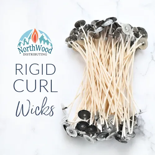 6" Rigid Curl - Self-Trimming Candle Wicks by Fil-Tec