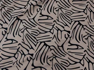 Abstract Moments - Printed Moss Crepe