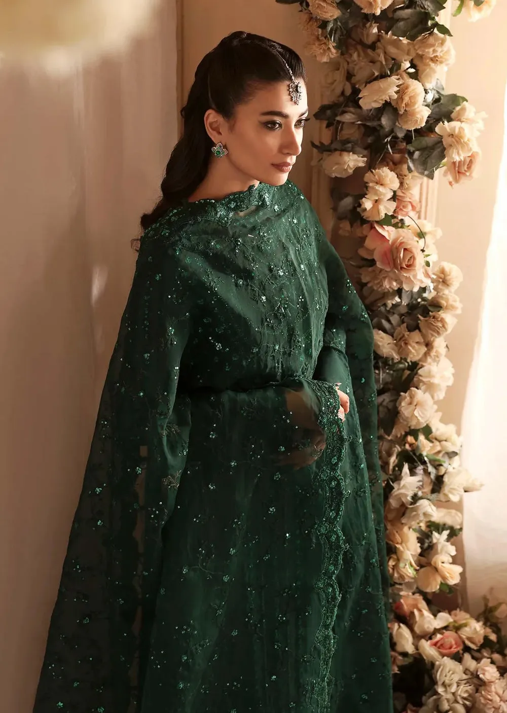 AKB-1541 - Emeraude - Unstitched - Aleia Luxury Formals by Akbar Aslam 2024