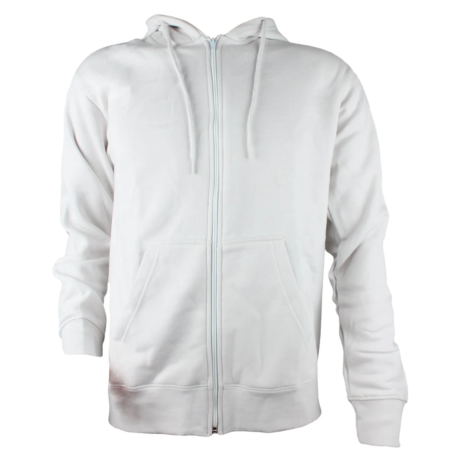 AMOS Mens Zipper Hoody Casual Zip Up Hooded Fleece Inner 8 Colours XS - XXXL