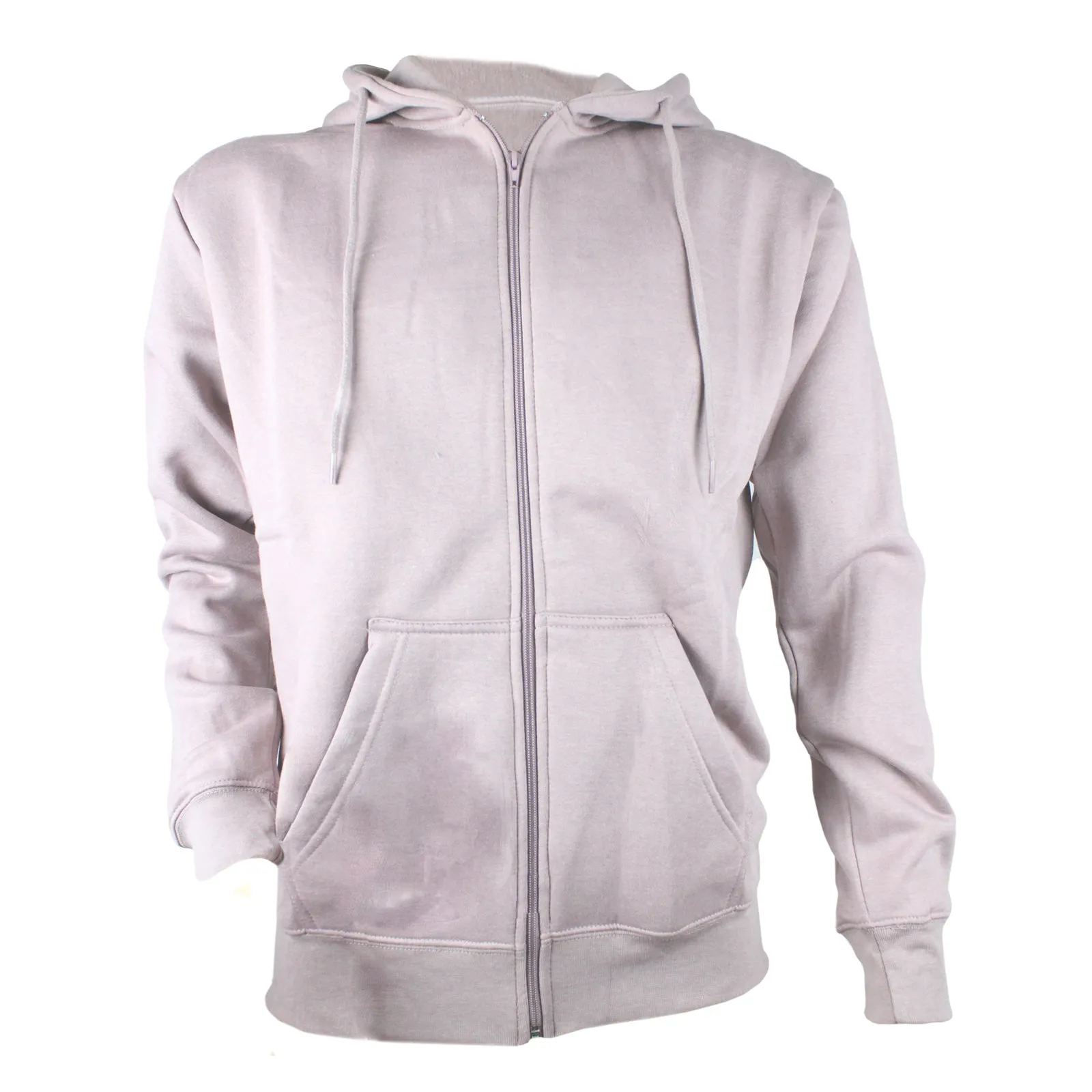 AMOS Mens Zipper Hoody Casual Zip Up Hooded Fleece Inner 8 Colours XS - XXXL