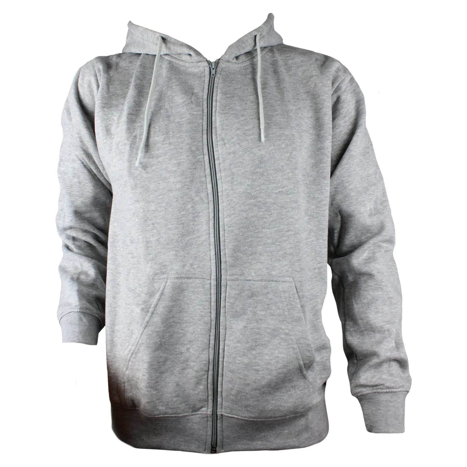 AMOS Mens Zipper Hoody Casual Zip Up Hooded Fleece Inner 8 Colours XS - XXXL