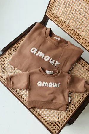 AMOUR MOM SWEATER BROWN