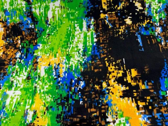 Black Abstract Printed Jersey