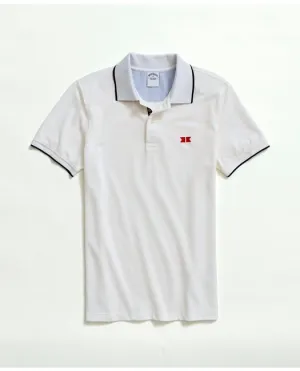 Brooks Brothers Men's Golden Fleece Slim-Fit Supima Tipped Polo Shirt White