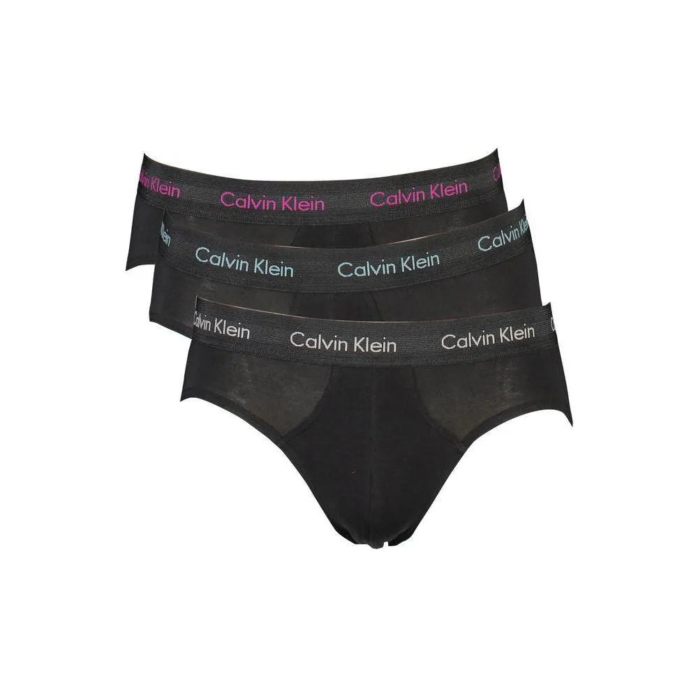 Calvin Klein Sleek Tri-Pack Men's Briefs with Contrast Details