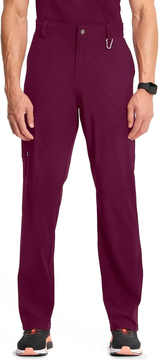Cherokee Men's Scrub Pants Modern Fit 6 Pockets Tapered Leg with Drawstring CK200A