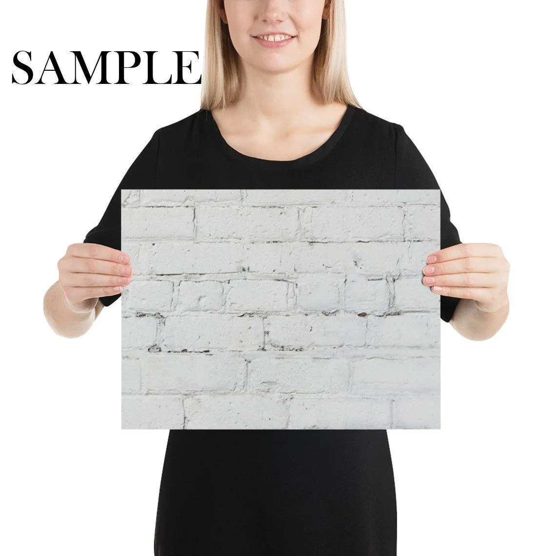 Clean White Brick Wallpaper