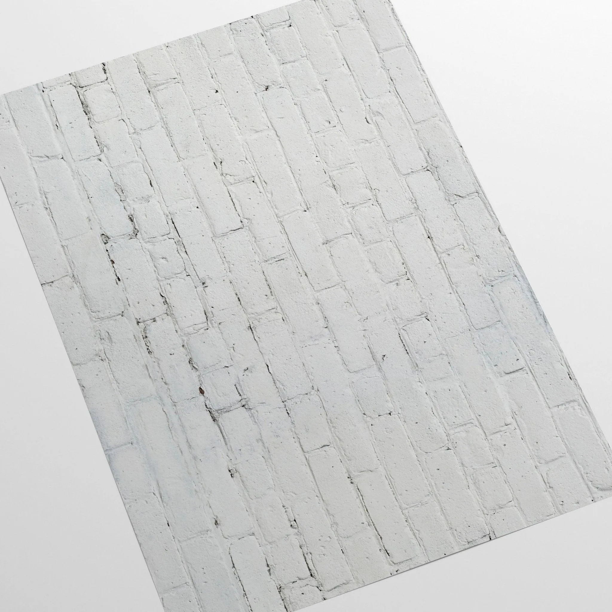 Clean White Brick Wallpaper