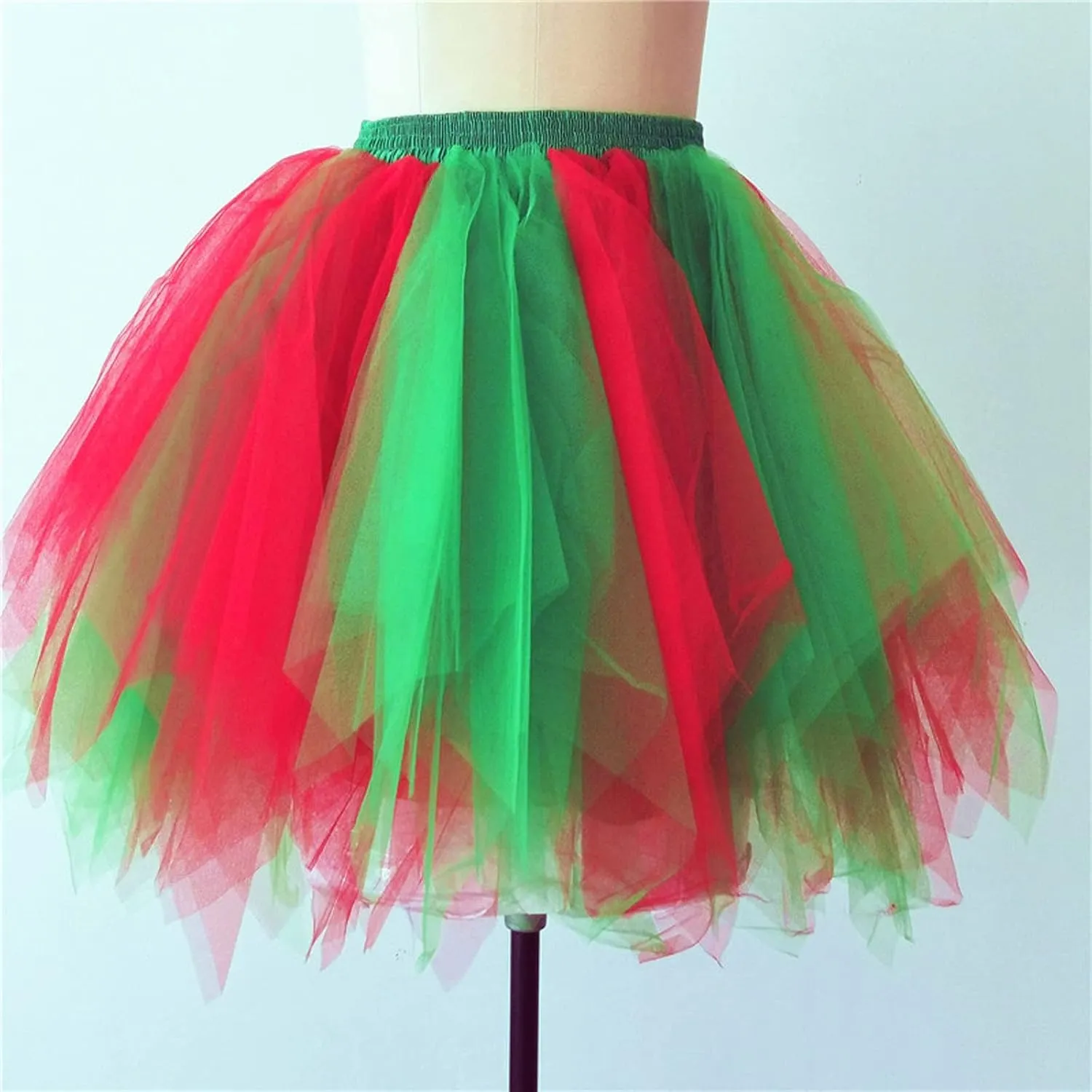 Colorful Skirts for Women Tutu Mini Flowy Summer Skirt Womens Mesh Going Out Dance Skirts Big and Tall Daily Wear