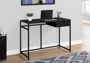 Computer Desk - 42"L / Black / Black Metal