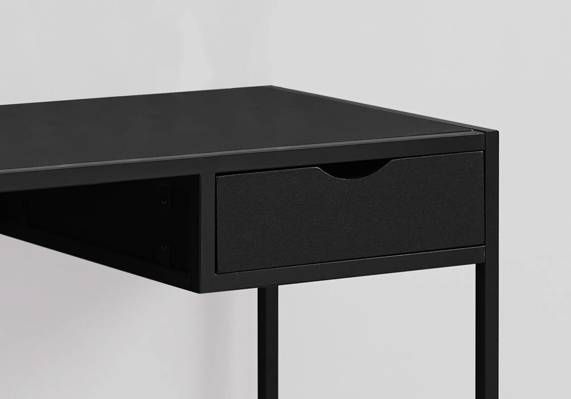 Computer Desk - 42"L / Black / Black Metal