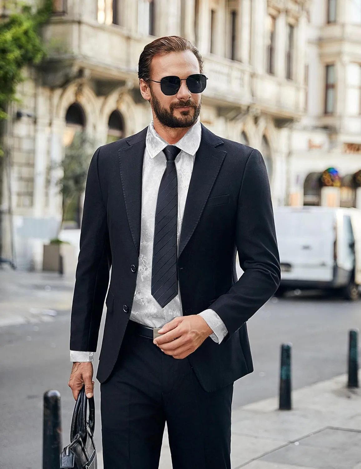 COOFANDY Mens Luxury Satin Dress Shirt Shiny Silk Long Sleeve Button Up Shirts Wedding Shirt Party Prom