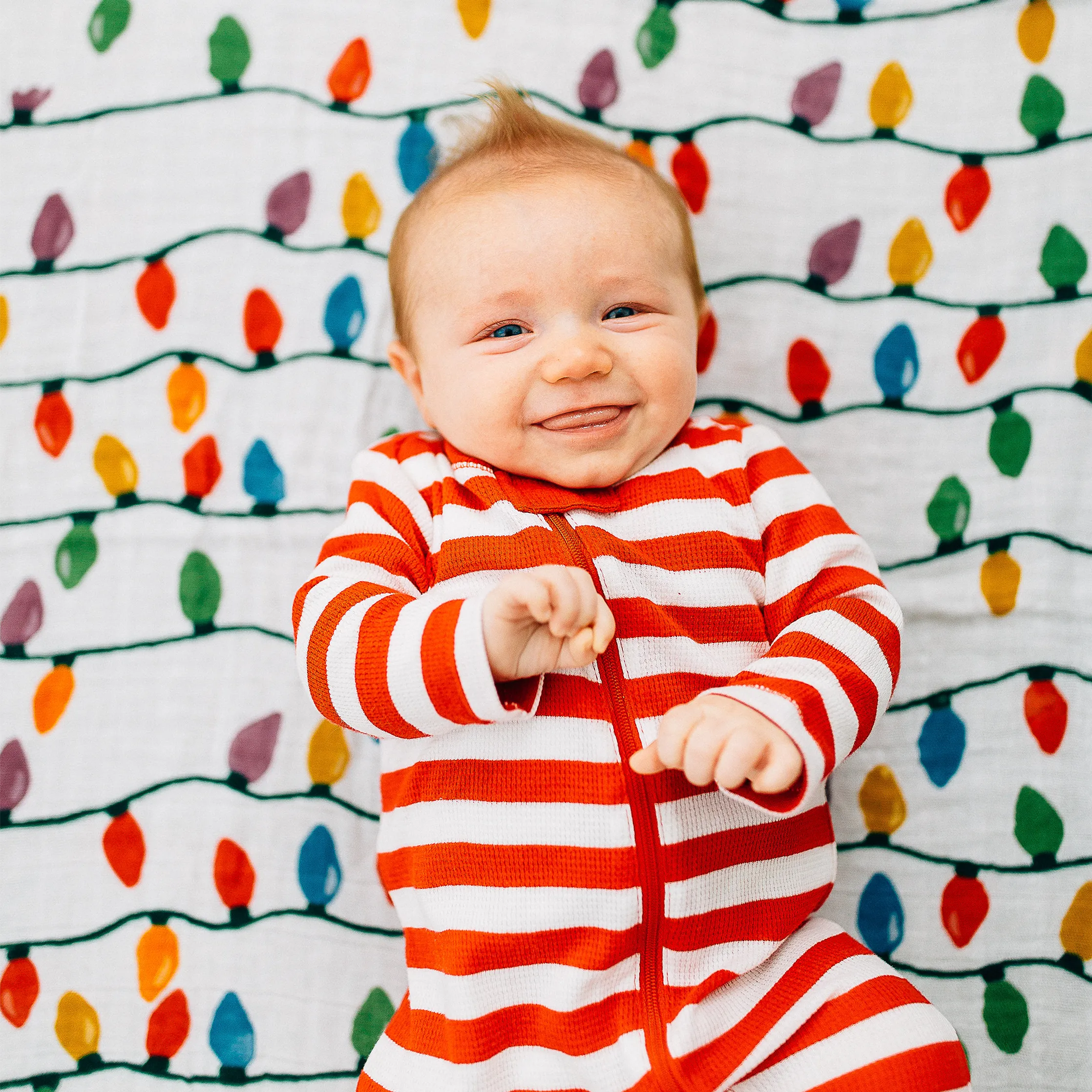 Cotton Muslin Swaddle Blanket 3 Pack - Holiday Haul