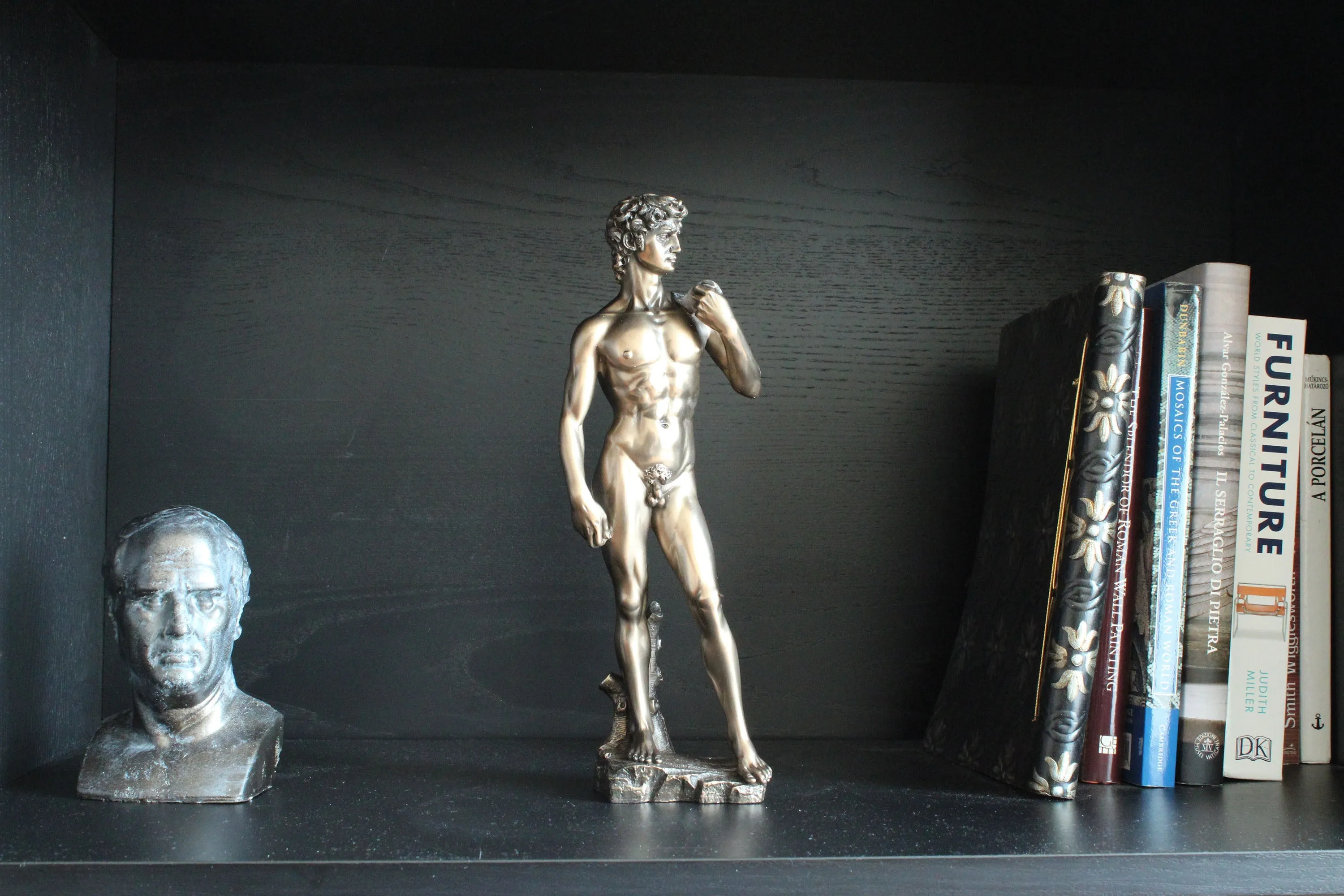 David Sculpture in Bronze (By Michelangelo - Cold Cast Bronze Statue)