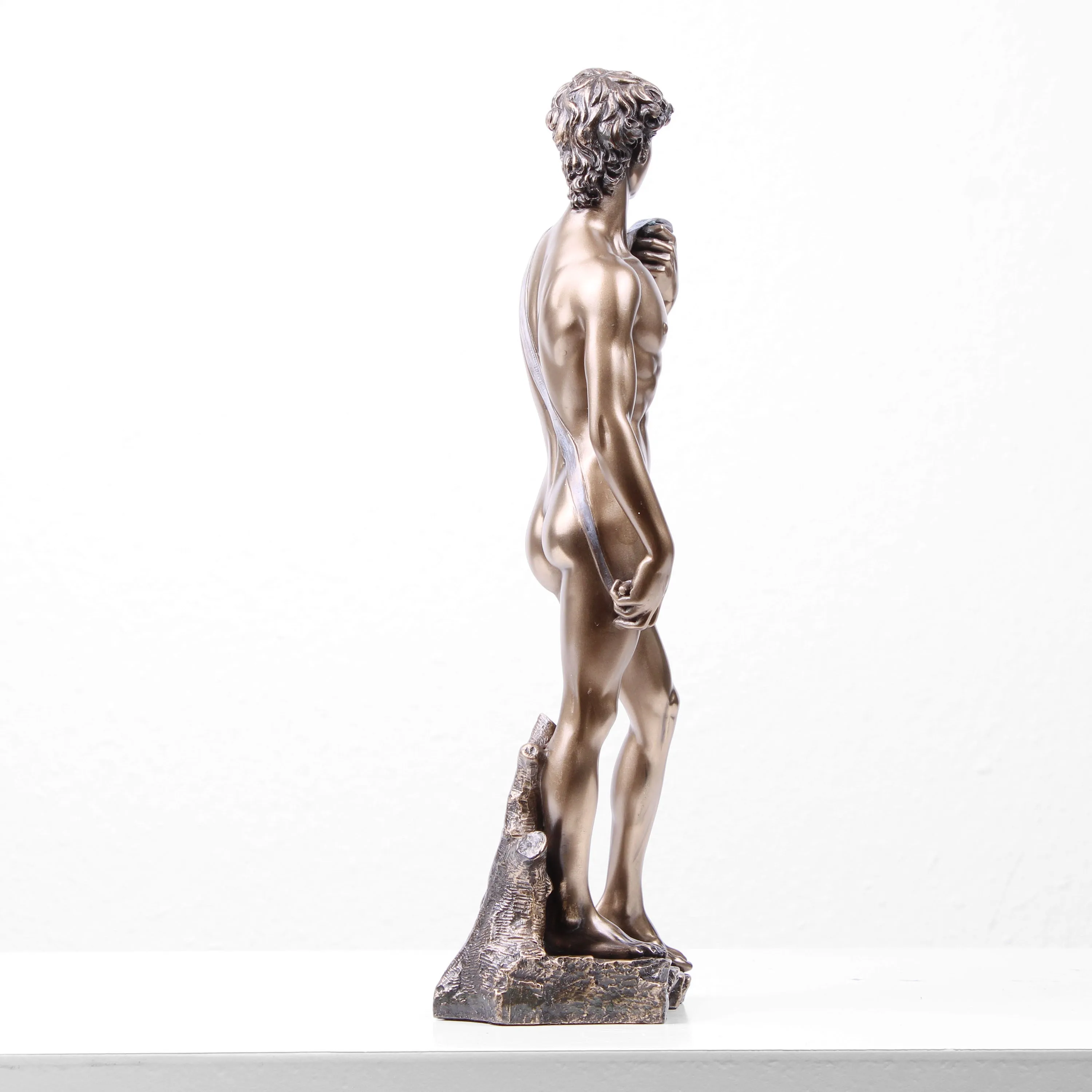 David Sculpture in Bronze (By Michelangelo - Cold Cast Bronze Statue)