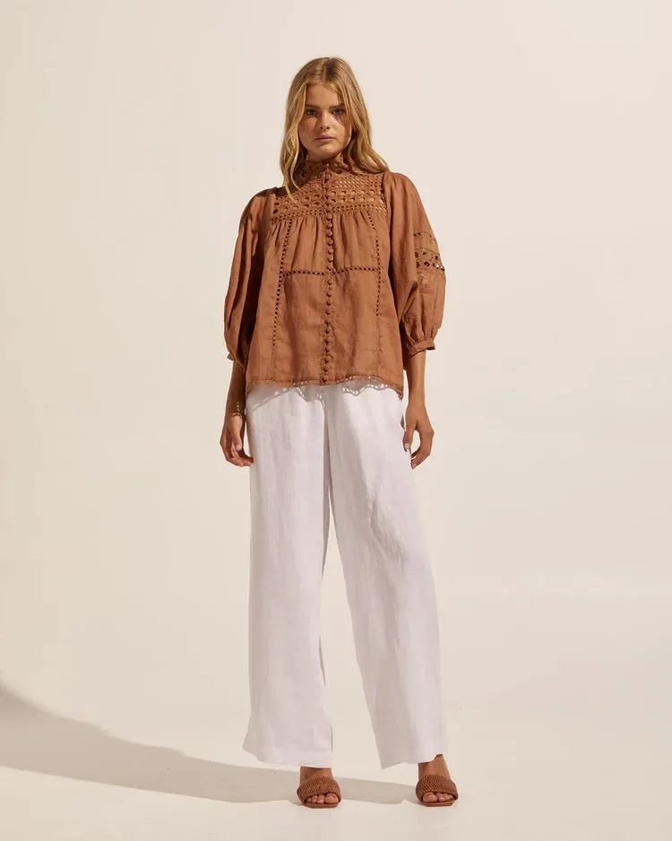 Dedicate Top - Pine, Cafe, Black