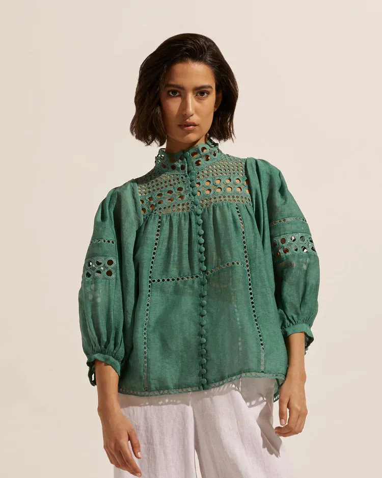 Dedicate Top - Pine, Cafe, Black
