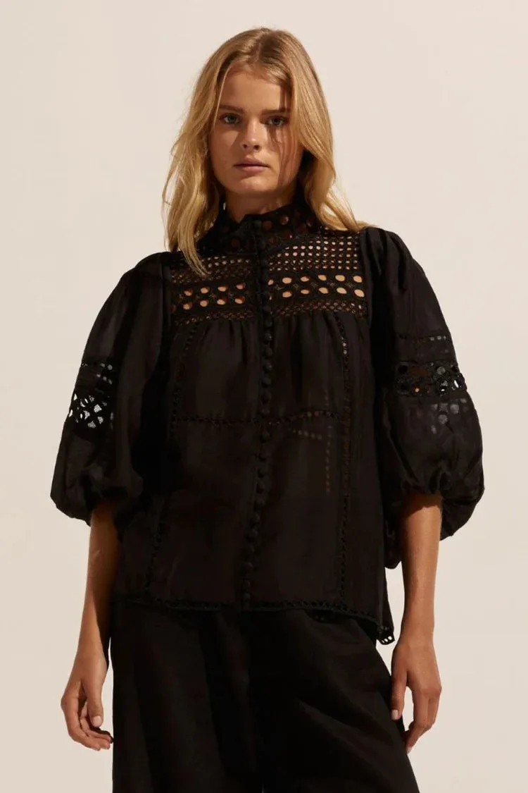 Dedicate Top - Pine, Cafe, Black