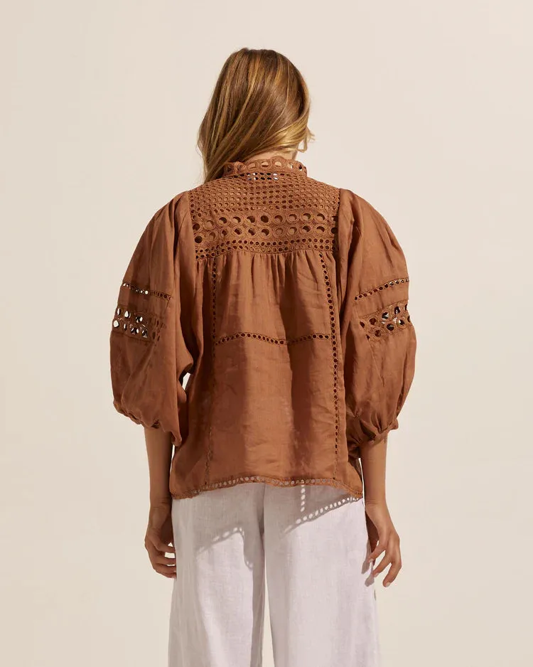 Dedicate Top - Pine, Cafe, Black