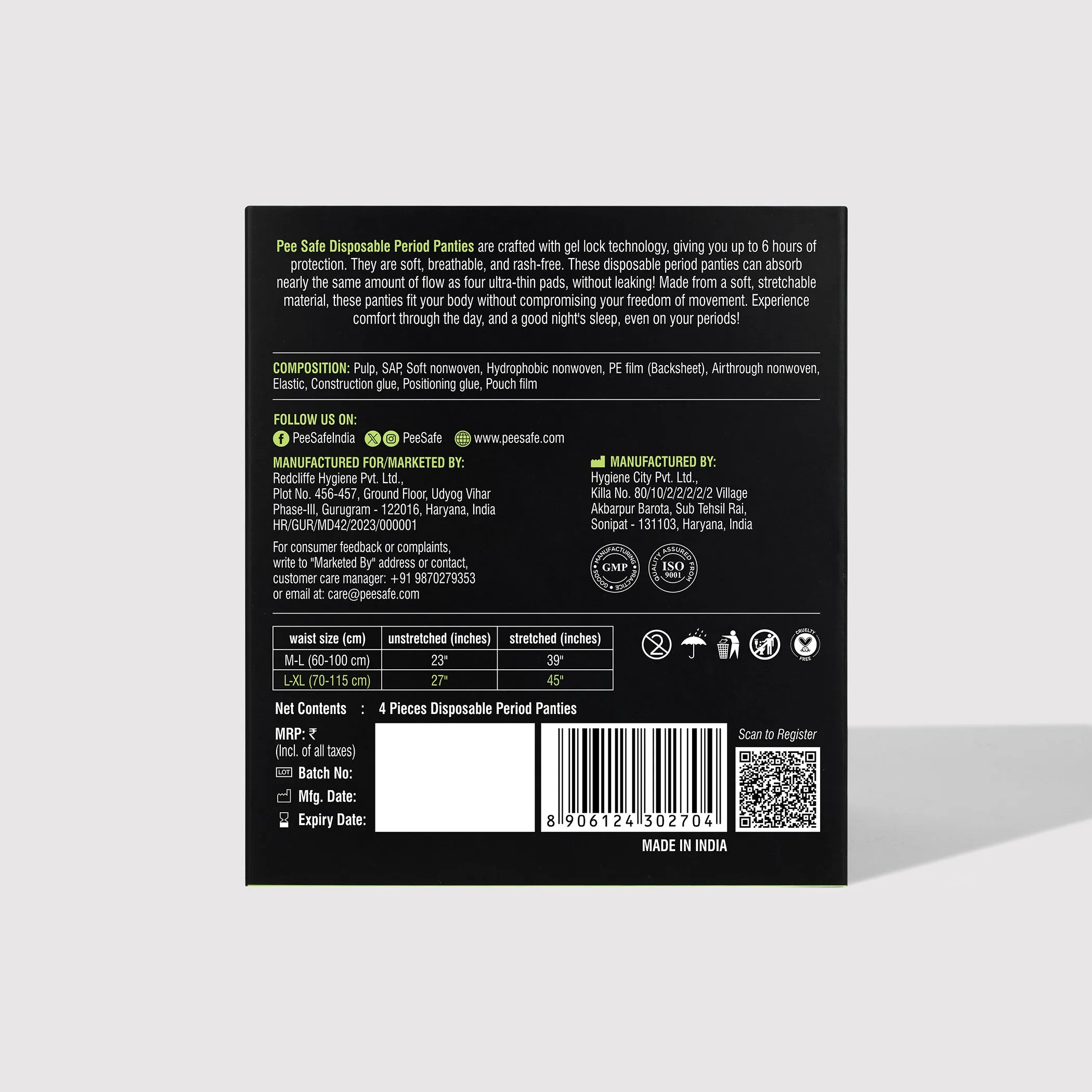 Disposable Period Panty (M-L)  4N - BULK BUY