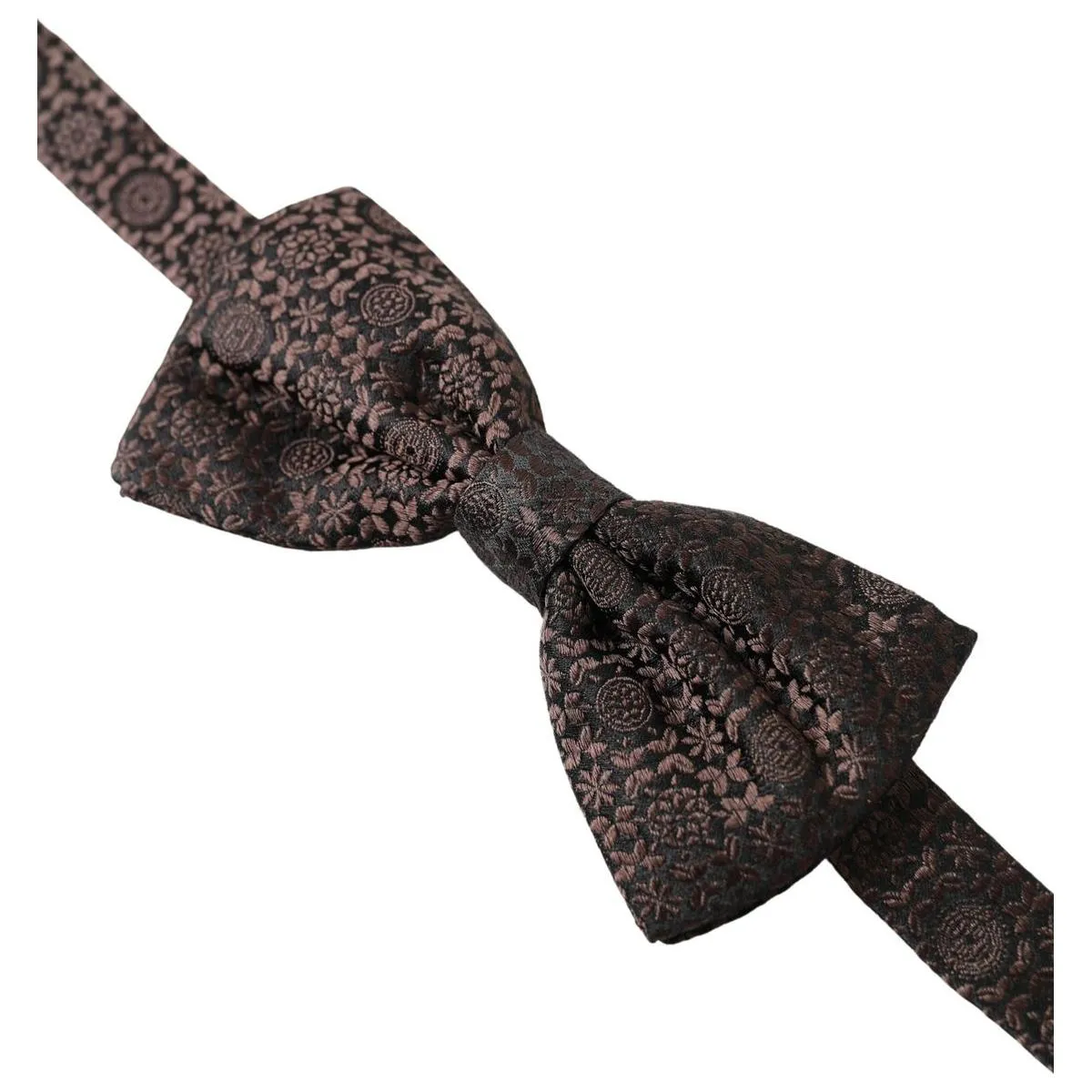 Dolce & Gabbana Elegant Silk Brown Bow Tie