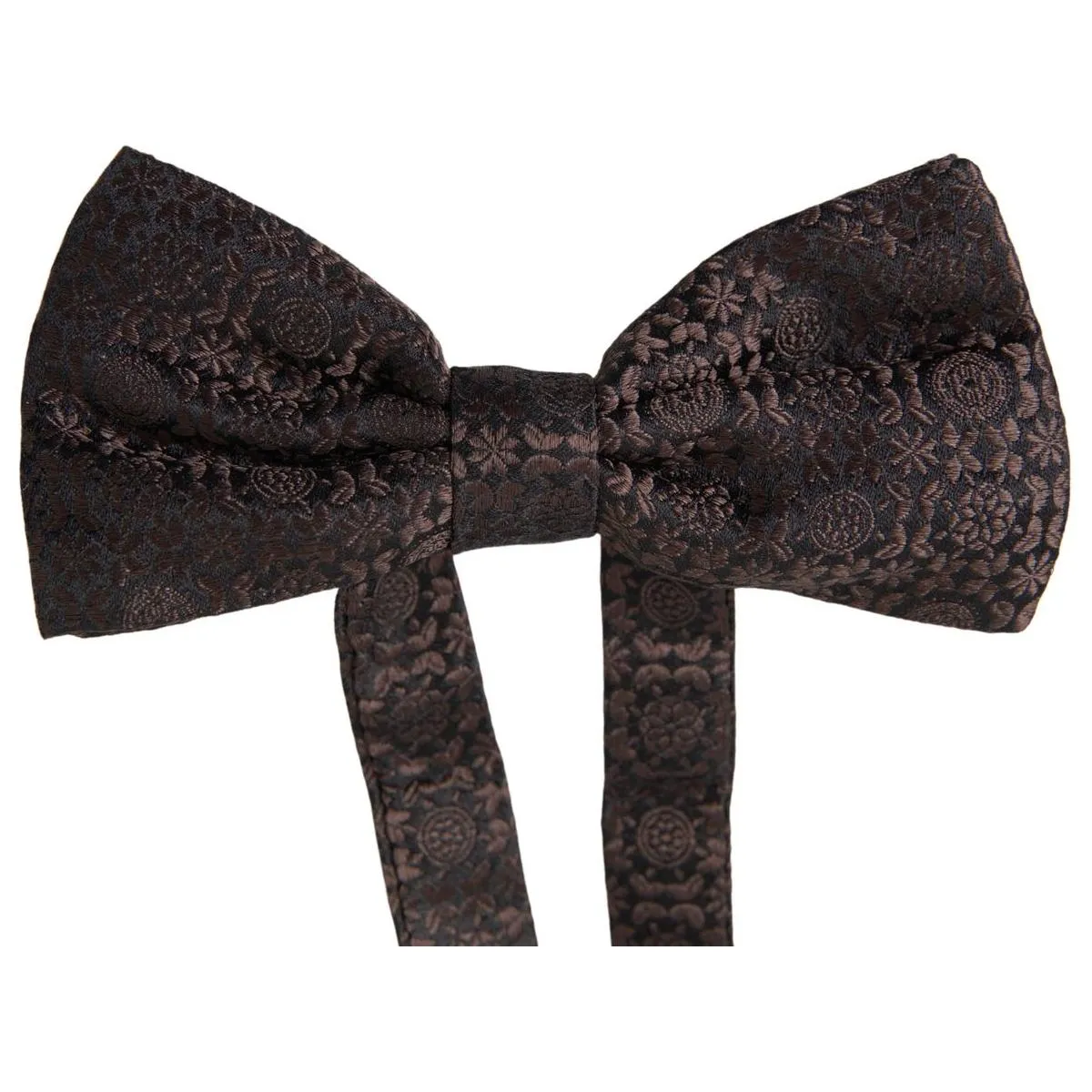 Dolce & Gabbana Elegant Silk Brown Bow Tie