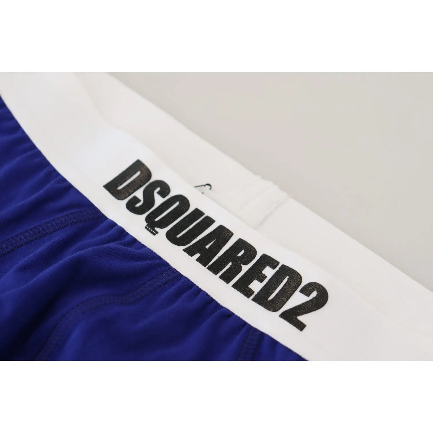 Dsquared² Chic Blue & White Cotton Blend Briefs