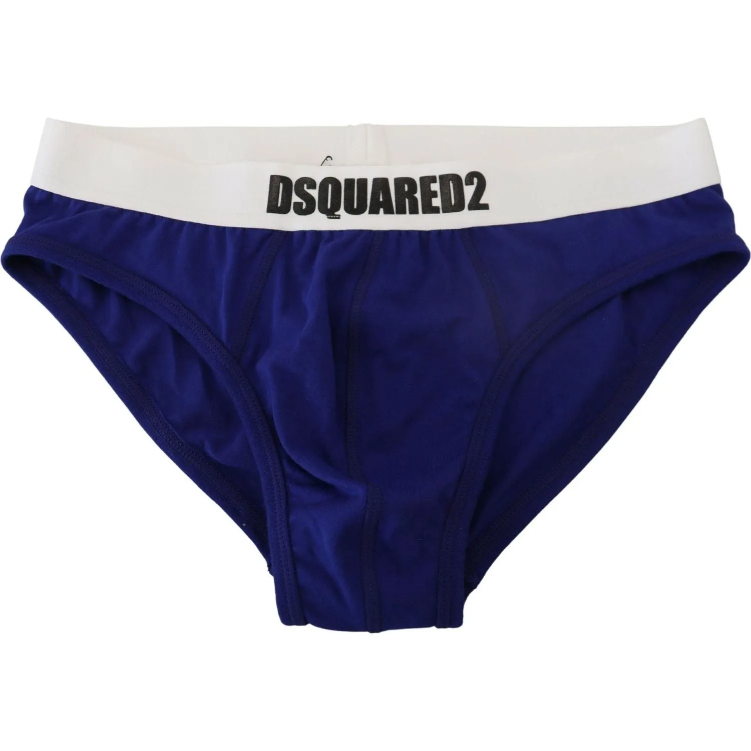 Dsquared² Chic Blue & White Cotton Blend Briefs