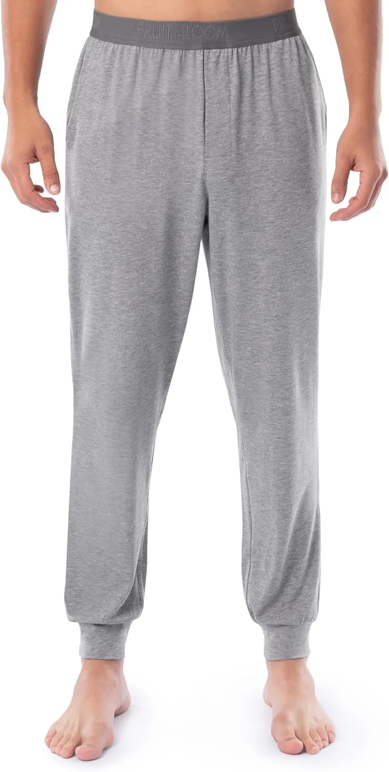 Fruit of the Loom Men's 360 Stretch 2-Pack Jogger Pajama Sleep Pant