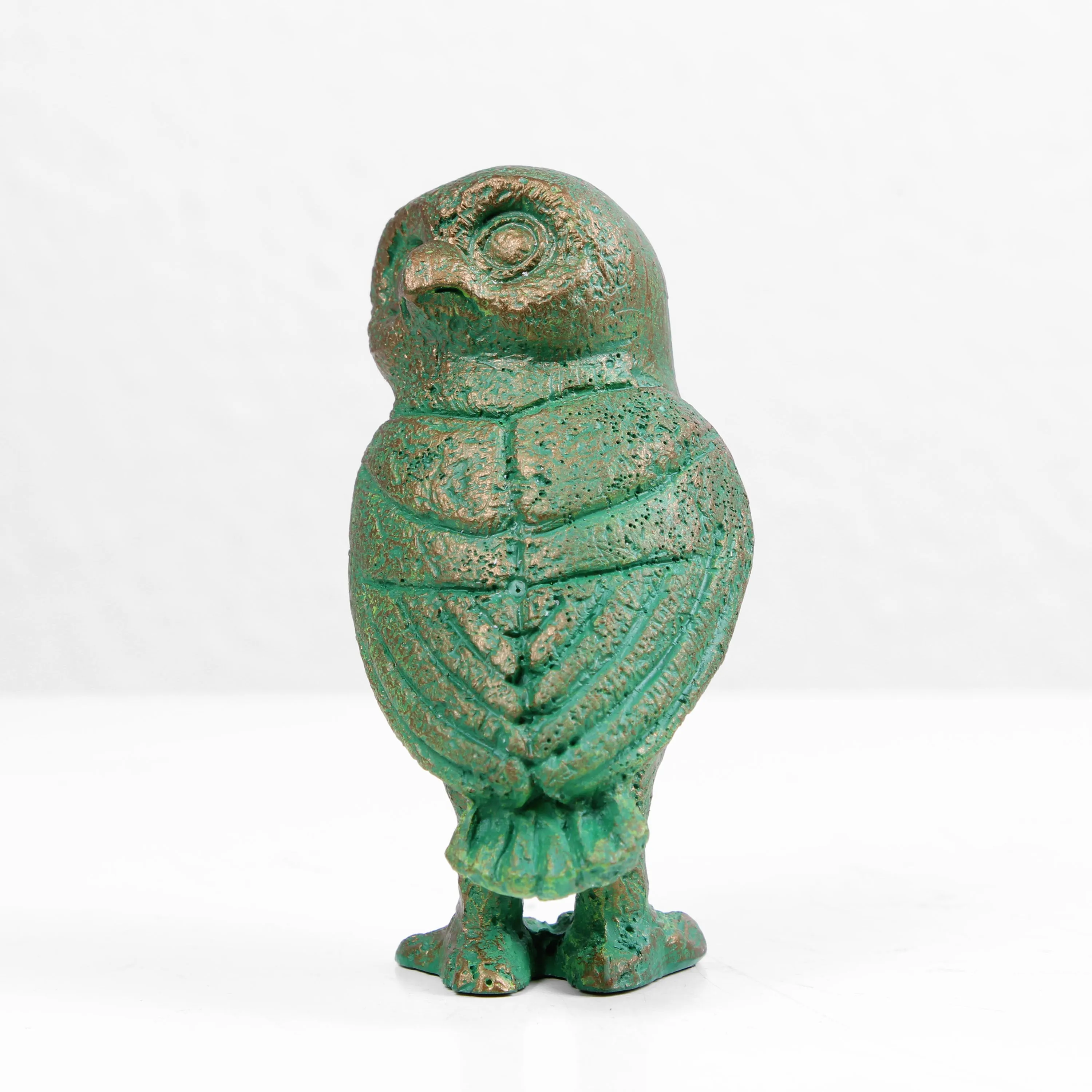 Greek Owl Statue (Cold Cast Bronze Sculpture)