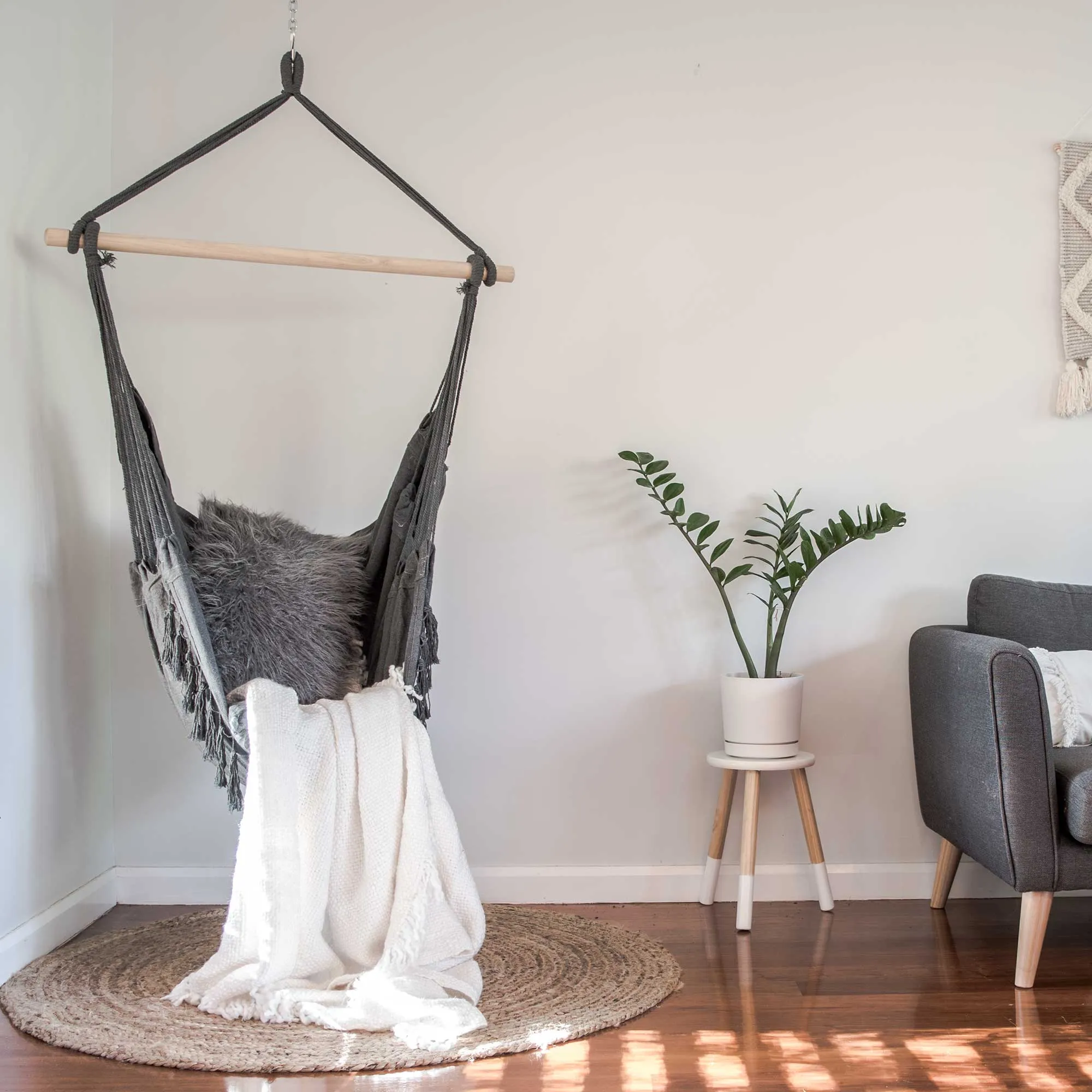 Hanging Hammock Chair (Grey)