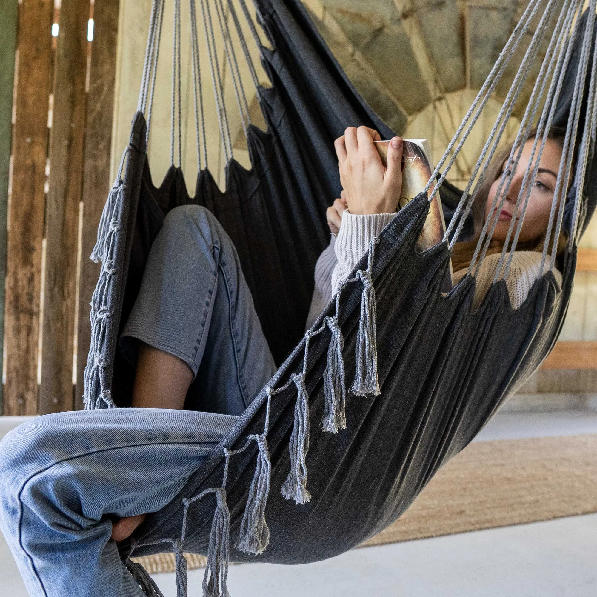 Hanging Hammock Chair (Grey)