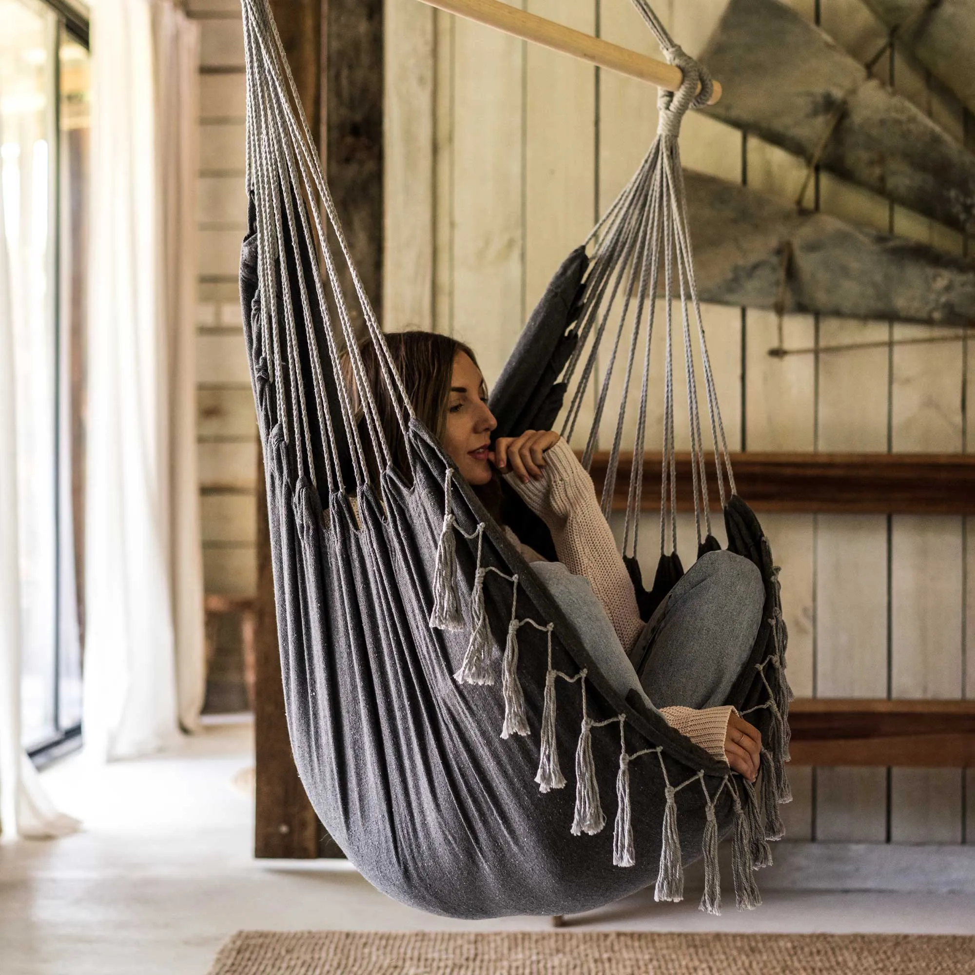Hanging Hammock Chair (Grey)