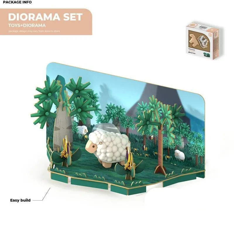 Interactive Sheep Puzzle: Halftoys Magnetic 3D Jigsaw for Kids (Ages 3 ) Educational Toy