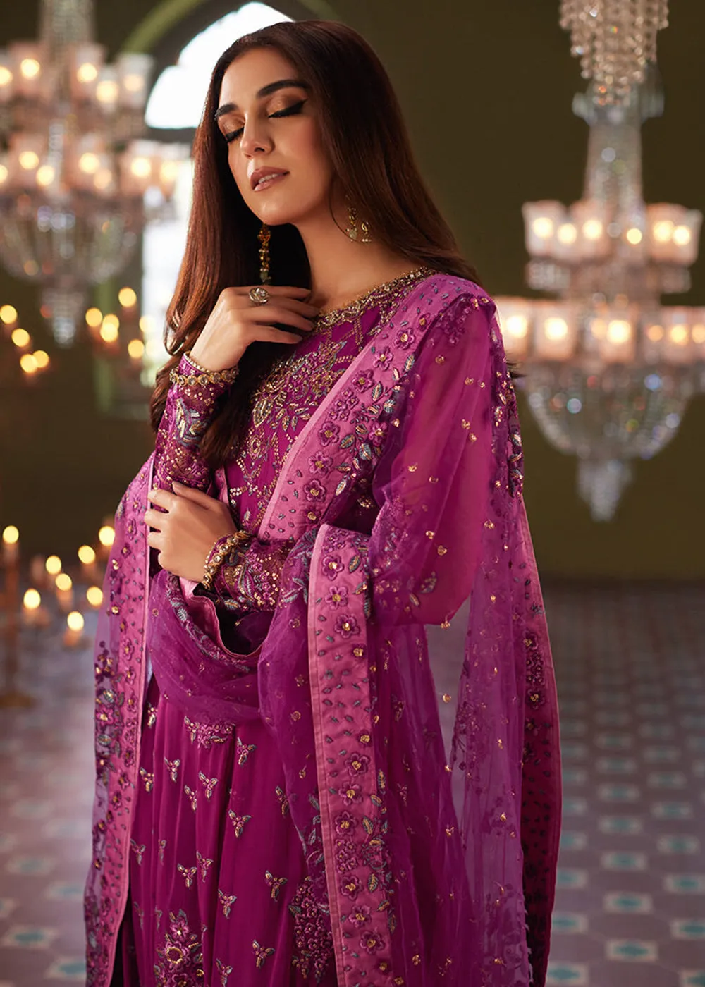 Izhar Unstitched Luxury Chiffon Collection by Mushq | SHEHRZAAD