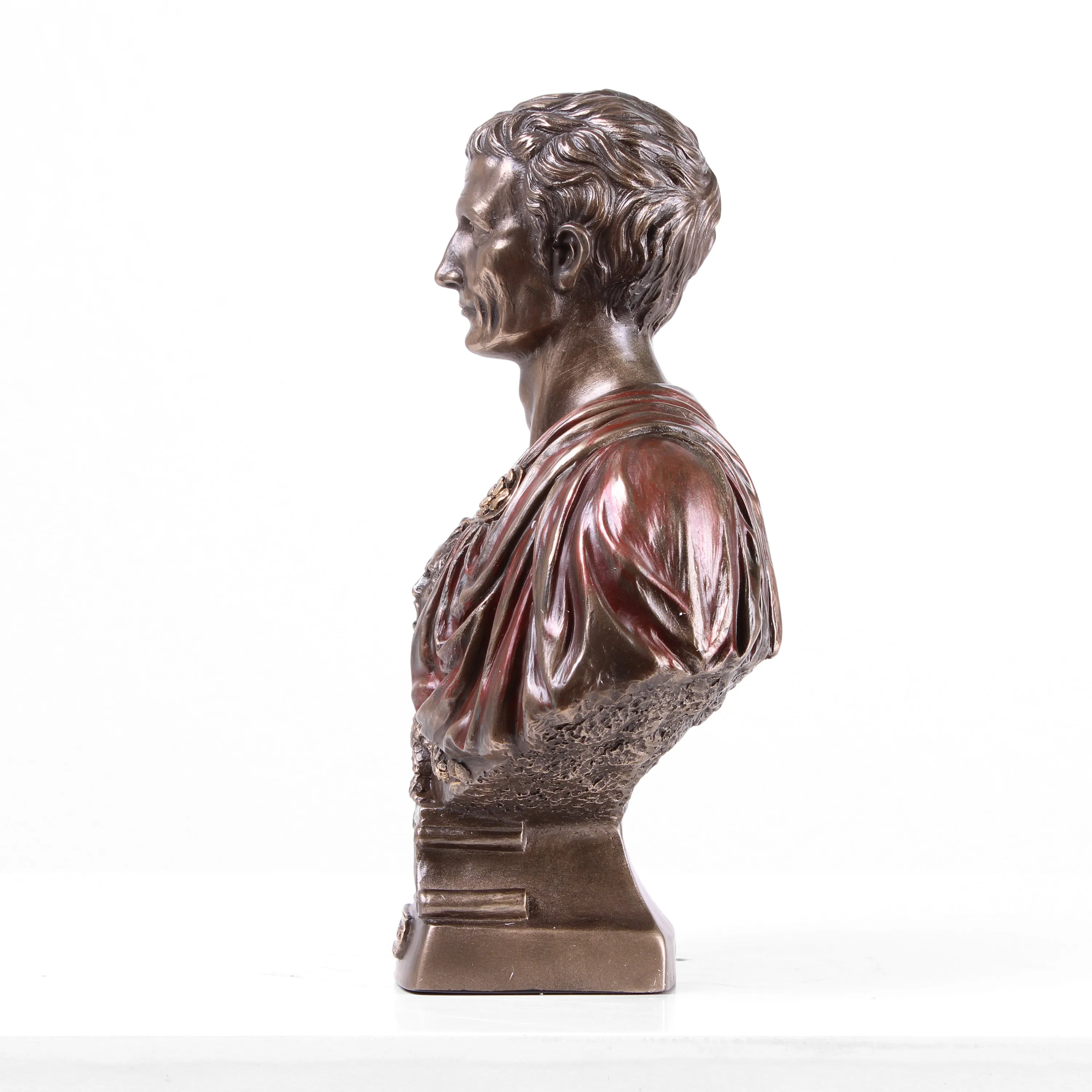 Julius Caesar Bust Statue (Cold Cast Bronze Sculpture)
