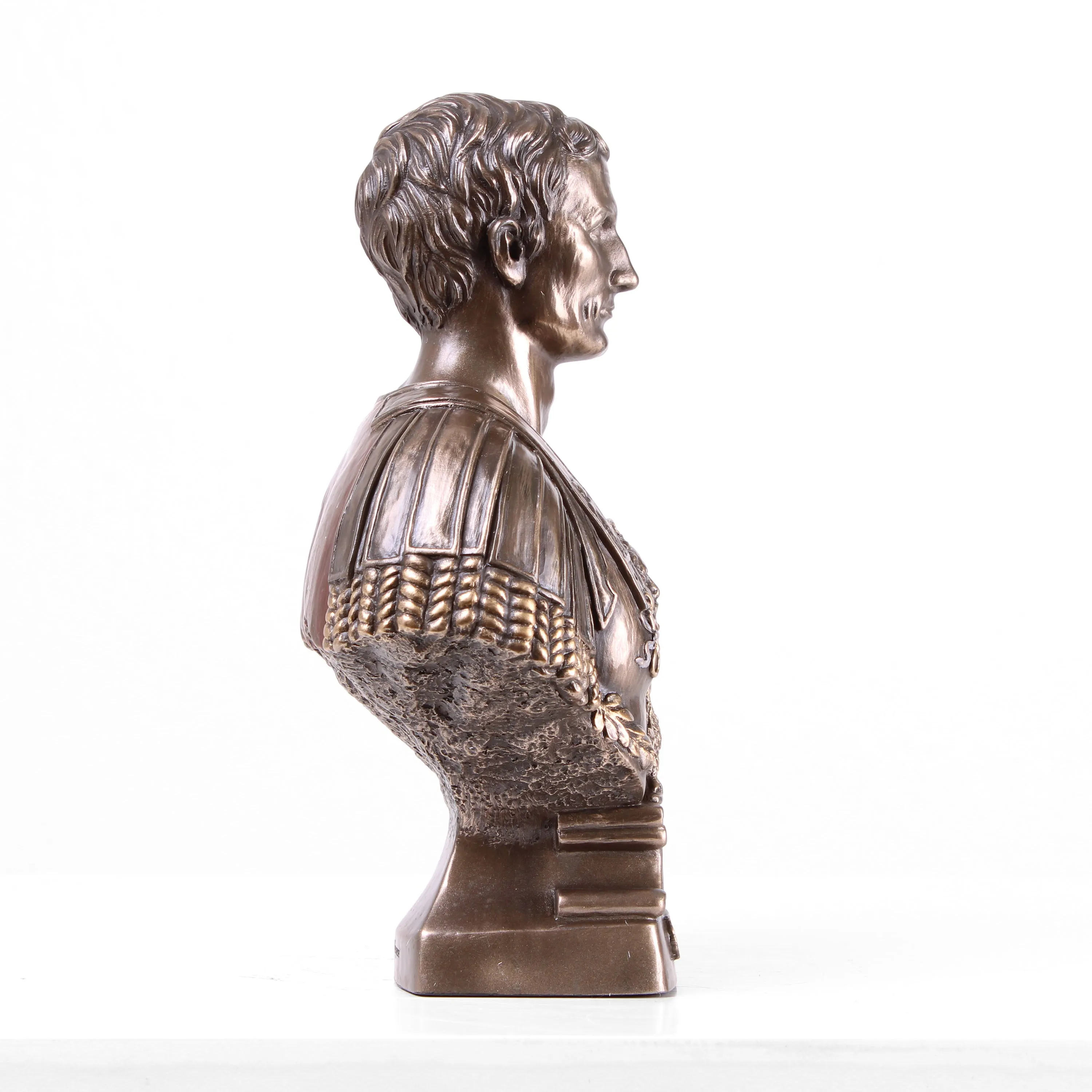 Julius Caesar Bust Statue (Cold Cast Bronze Sculpture)
