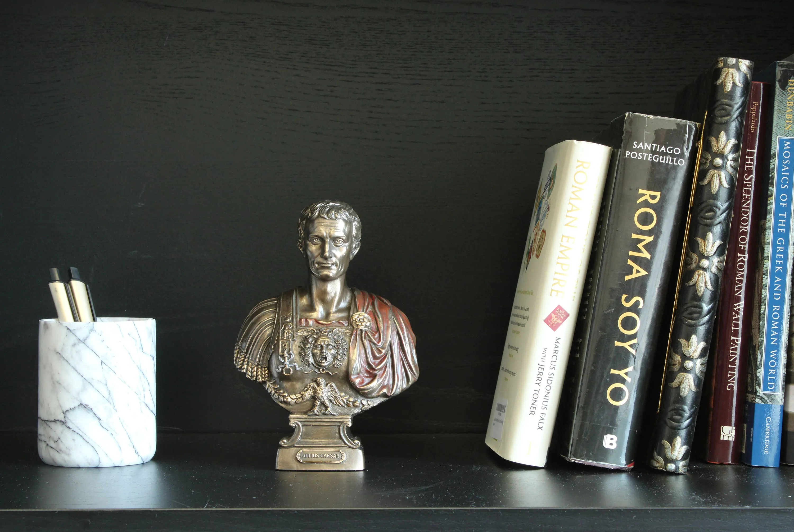 Julius Caesar Bust Statue (Cold Cast Bronze Sculpture)