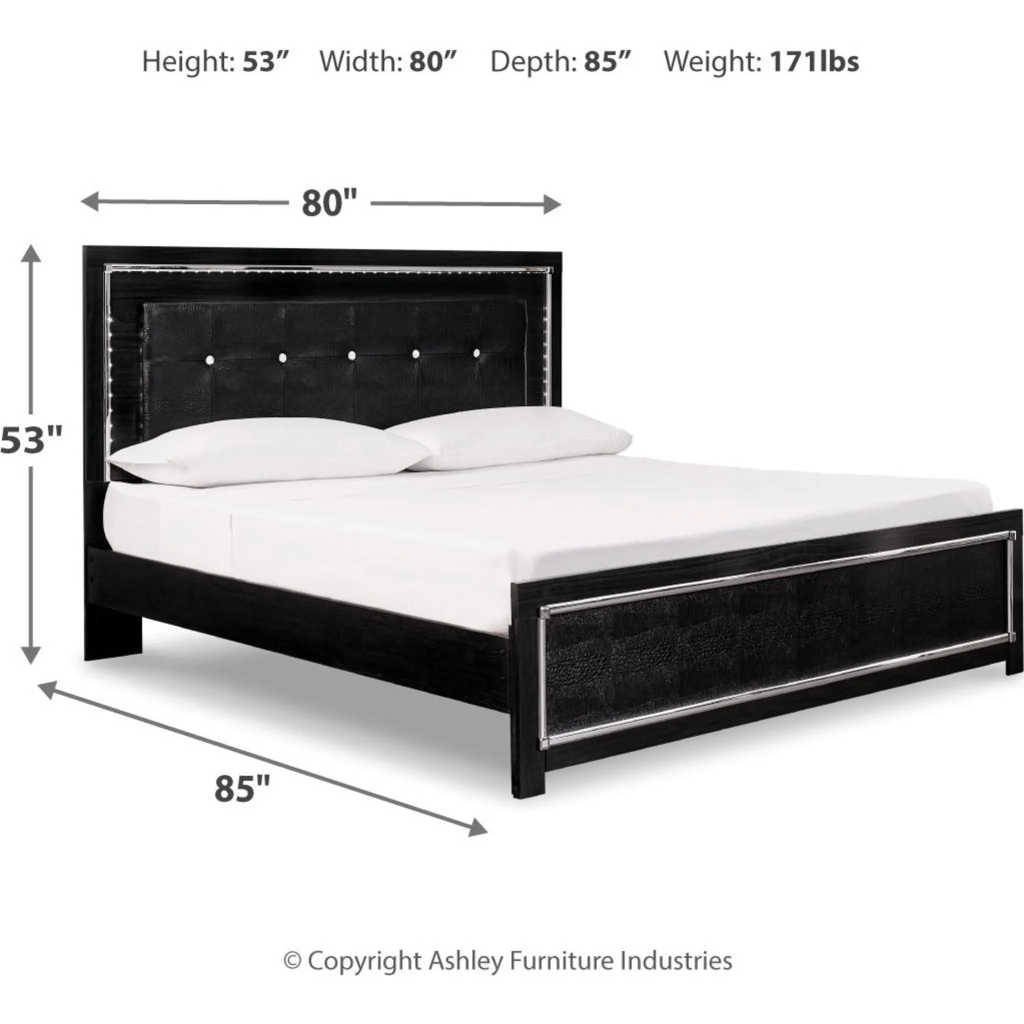 Kaydell 3 Piece King Upholstered Bed