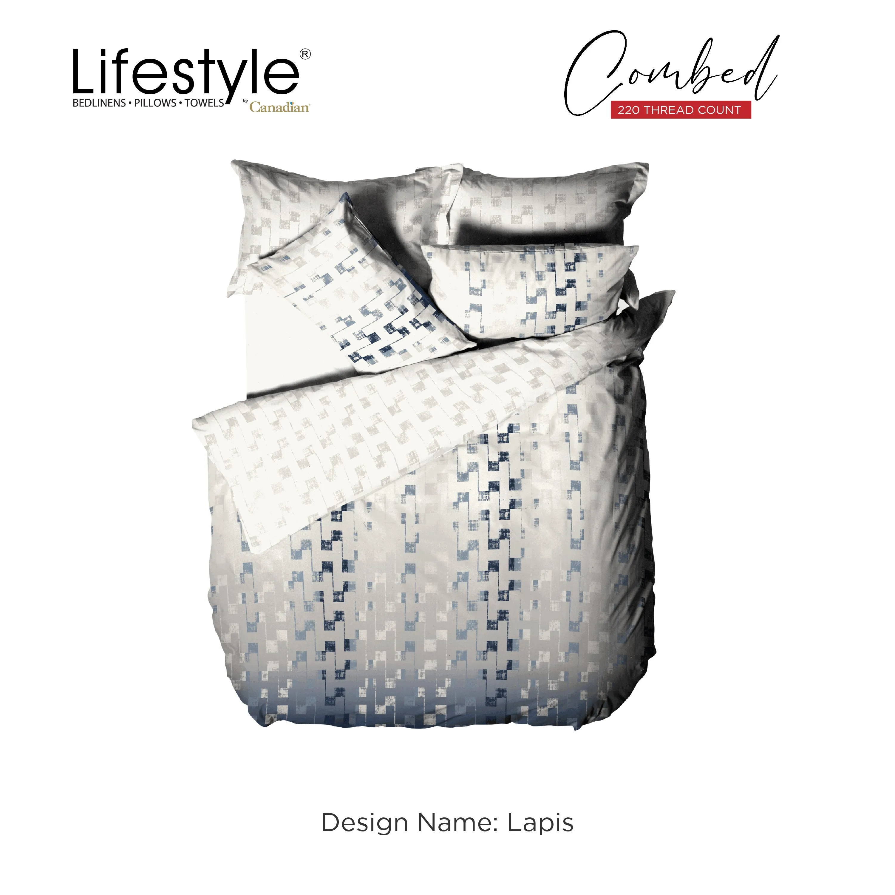 Lifestyle T220 Combed-Design Name: Lapis