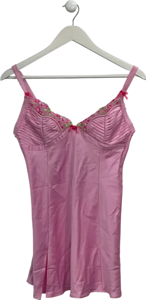 Lounge Underwear Pink Eden Slip Dress And Thong UK XS