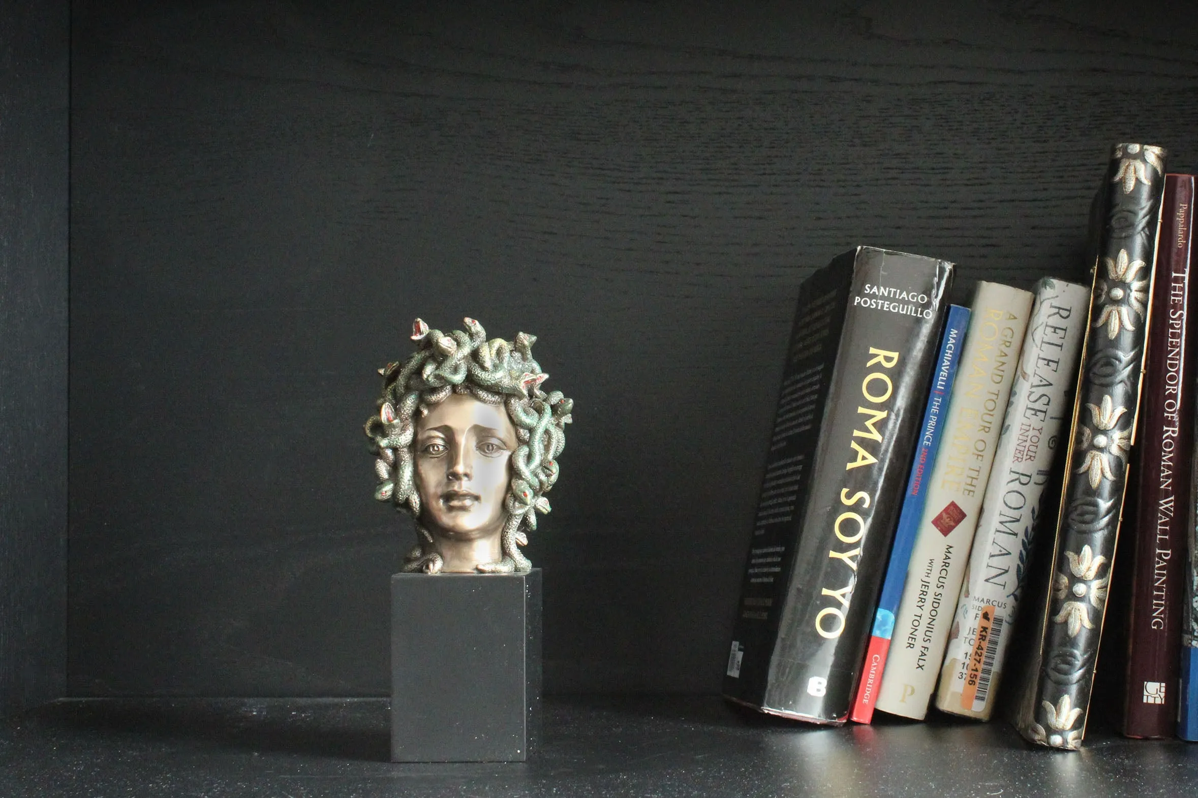 Medusa Head Sculpture in Bronze (Cold Cast Bronze Statue)