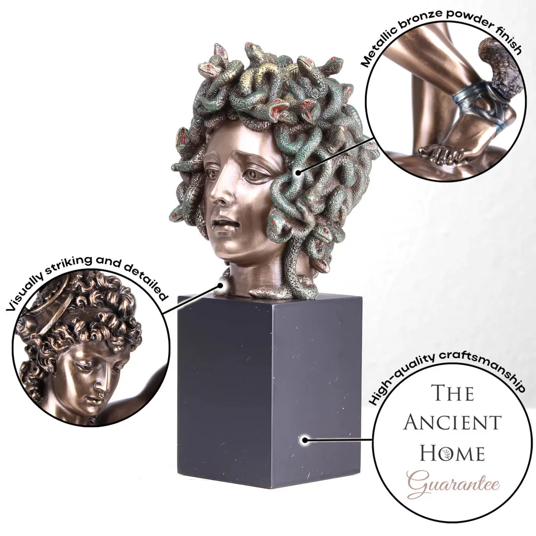 Medusa Head Sculpture in Bronze (Cold Cast Bronze Statue)
