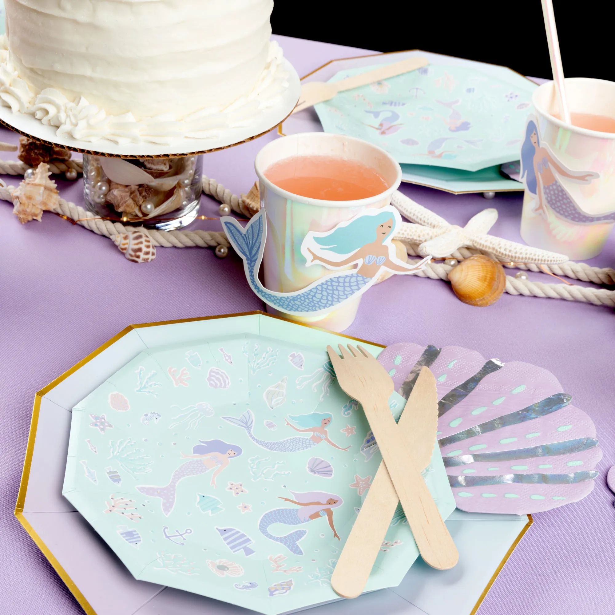 Mermaid Small Plates (10 per pack)