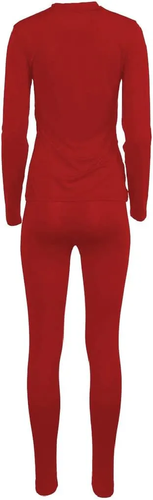 Nautica Women's Long Sleeve Long Johns Thermal Underwear Base Layer Set