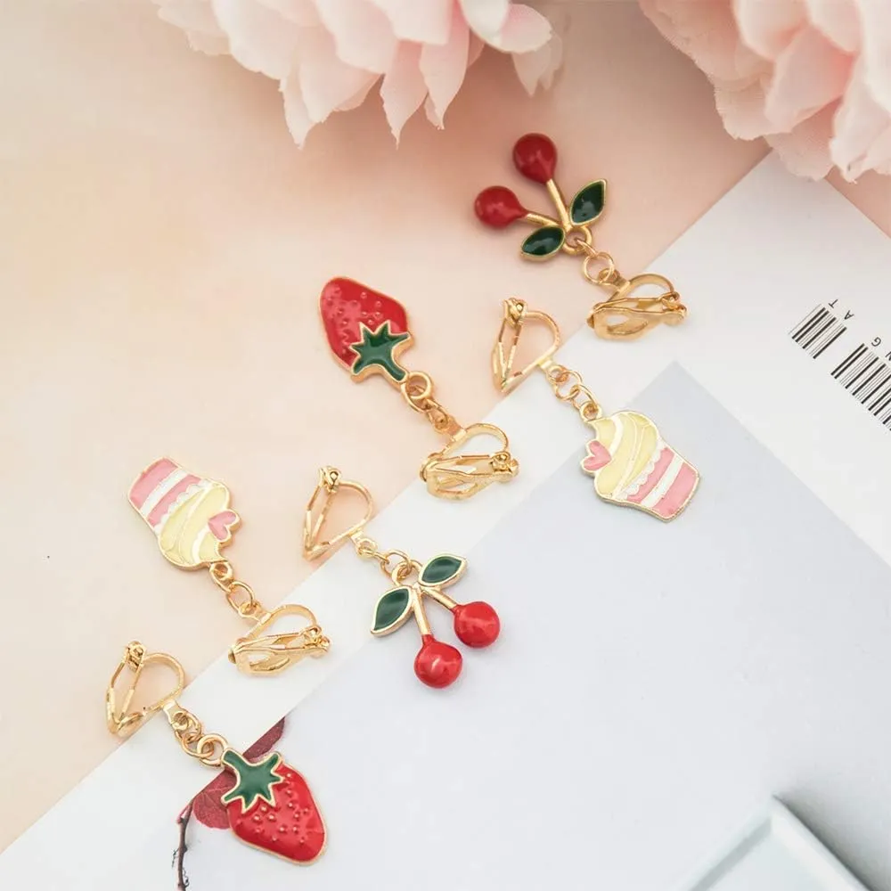 NEWITIN 30 Pairs Clip on Earrings for Women Hypoallergenic Earring Dress up Jewelry Non Piercing Earring Set Clip on Cute Pink Earrings for Women