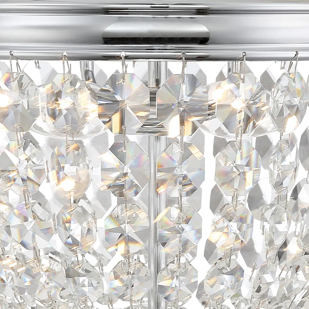 Nola 2 Light Polished Chrome Flush Mount
