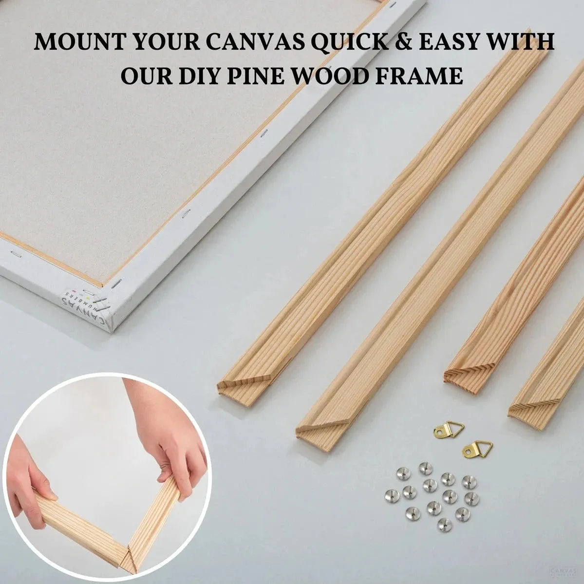 Peaceful Greys: Captivating Wolf Paint by Numbers Kit